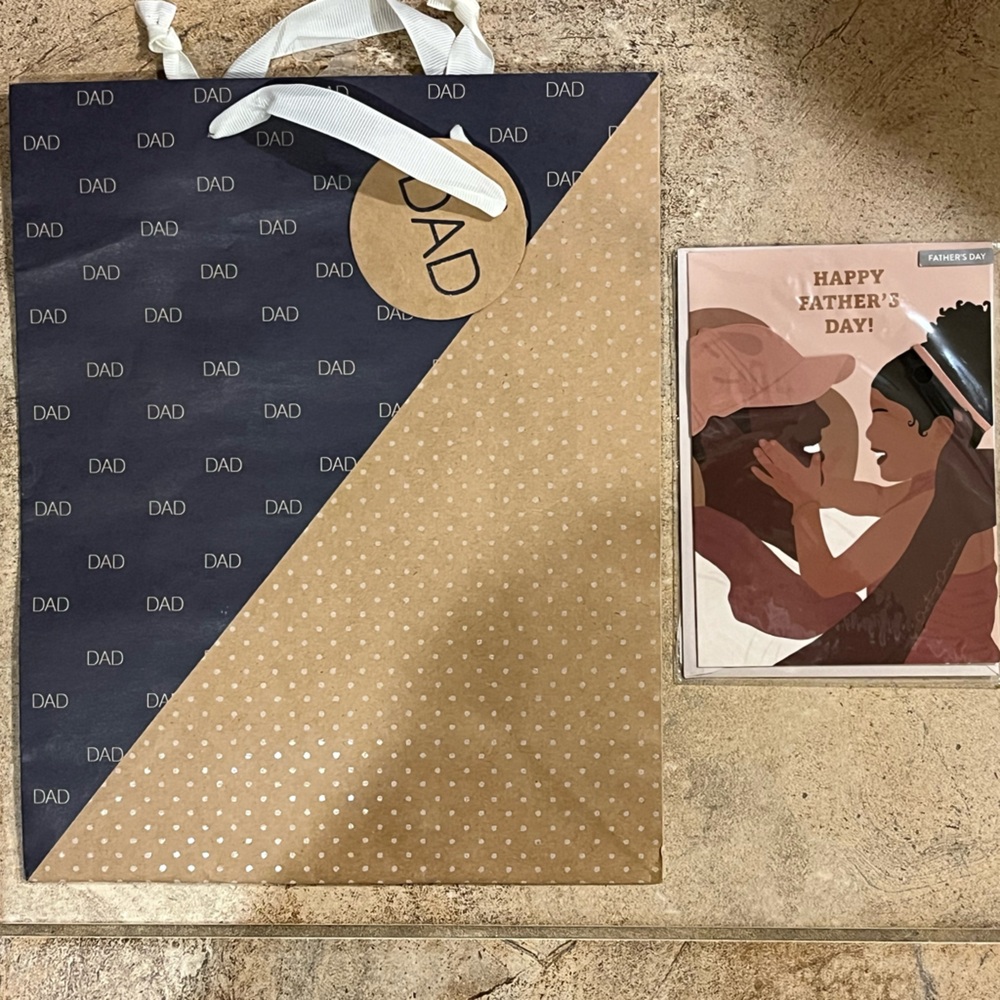 Father’s Day Gift Bag and Greeting Card